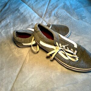 Vans Gray and White sneakers 9